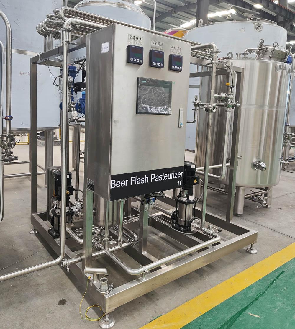 1000L/hr Plate Type Flash Pasteurizer in Brewery